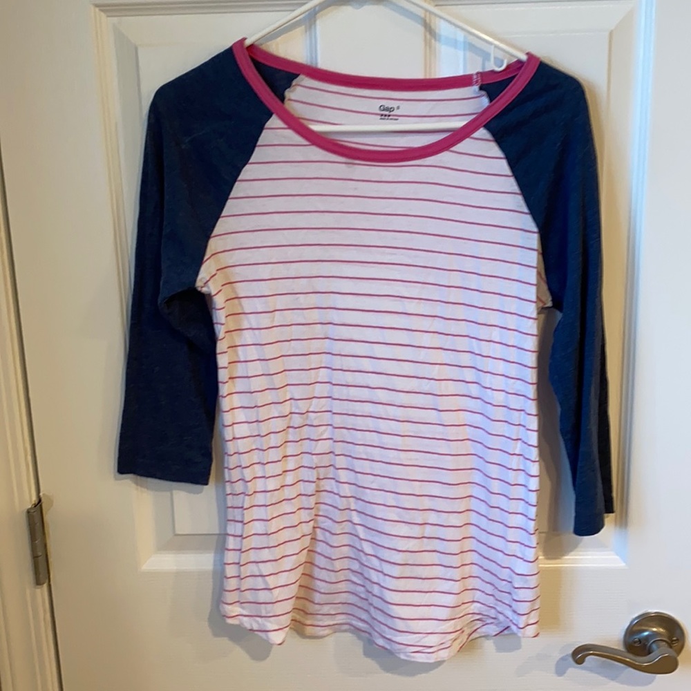 Gap stripes 3/4 baseball top